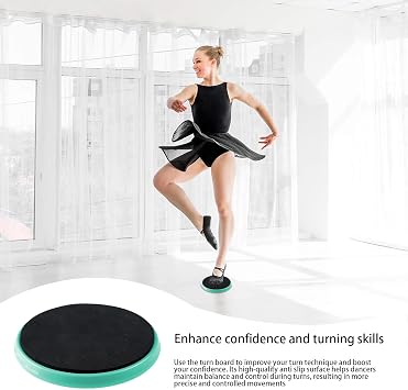 Figure Skating Spinner Non-Slip Surfaces Portable | Turning Multi-Purpose Unique Construction Multi-Purpose Portable Non-Slip Figure Skaters Gymnasts Cheerleaders Figure