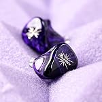Linsoul Kiwi Ears Quartet 2DD+2BA Moniteur In-Ear hybride, HiFi Ecouteurs avec shell en résine artisanale, amovibles OFC plaqués argent IEM Câble pour Audiophile Musician DJ Studio Gaming (Purple, Quartet)