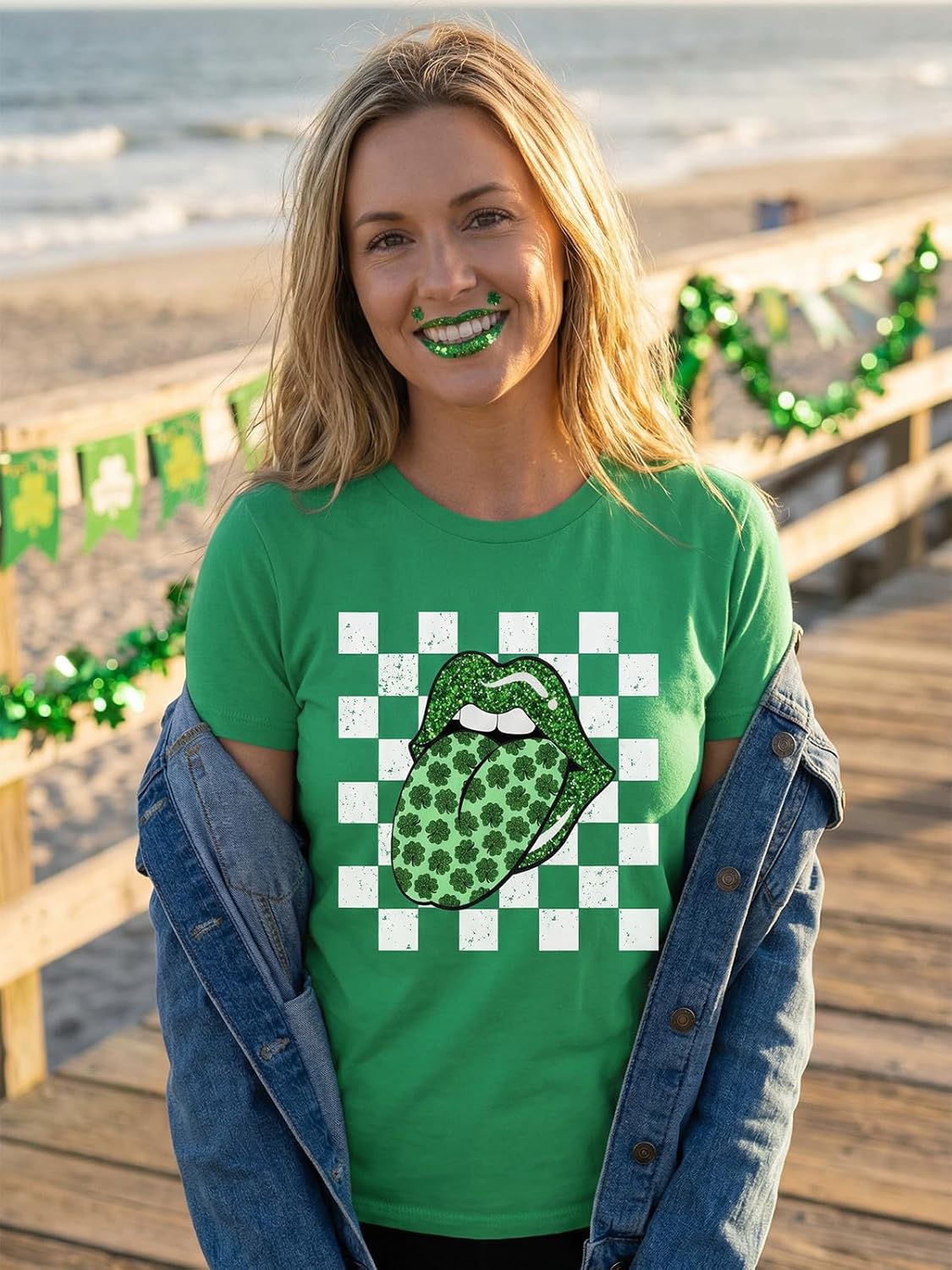 St Patricks Day Shirt Women: Funny Saint Patricks Day Shirts Cute Shamrock Tshirt Irish Graphic Tee Tops - Image 4