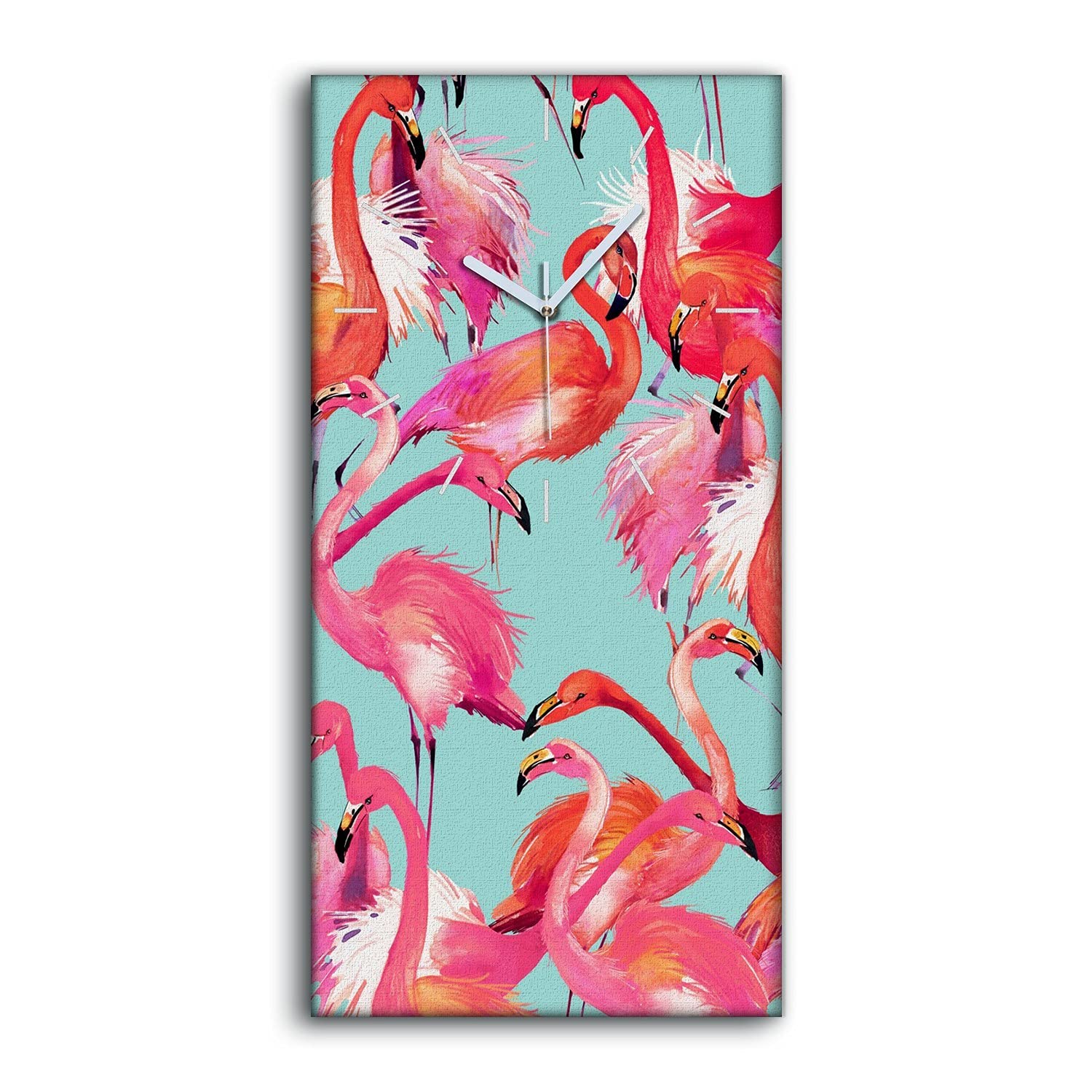 Horloge上Toile silencieuse fini le bruit du tic tac pour chambre et salon design 30x60cm