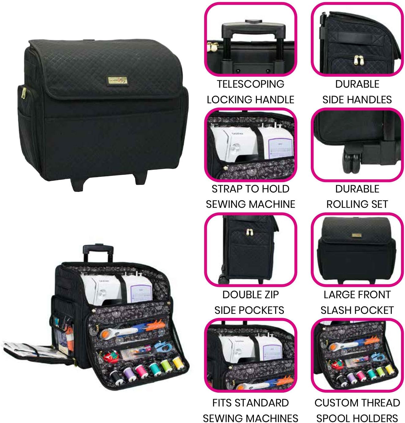 Sewing Machine Case Fits Most Standard 