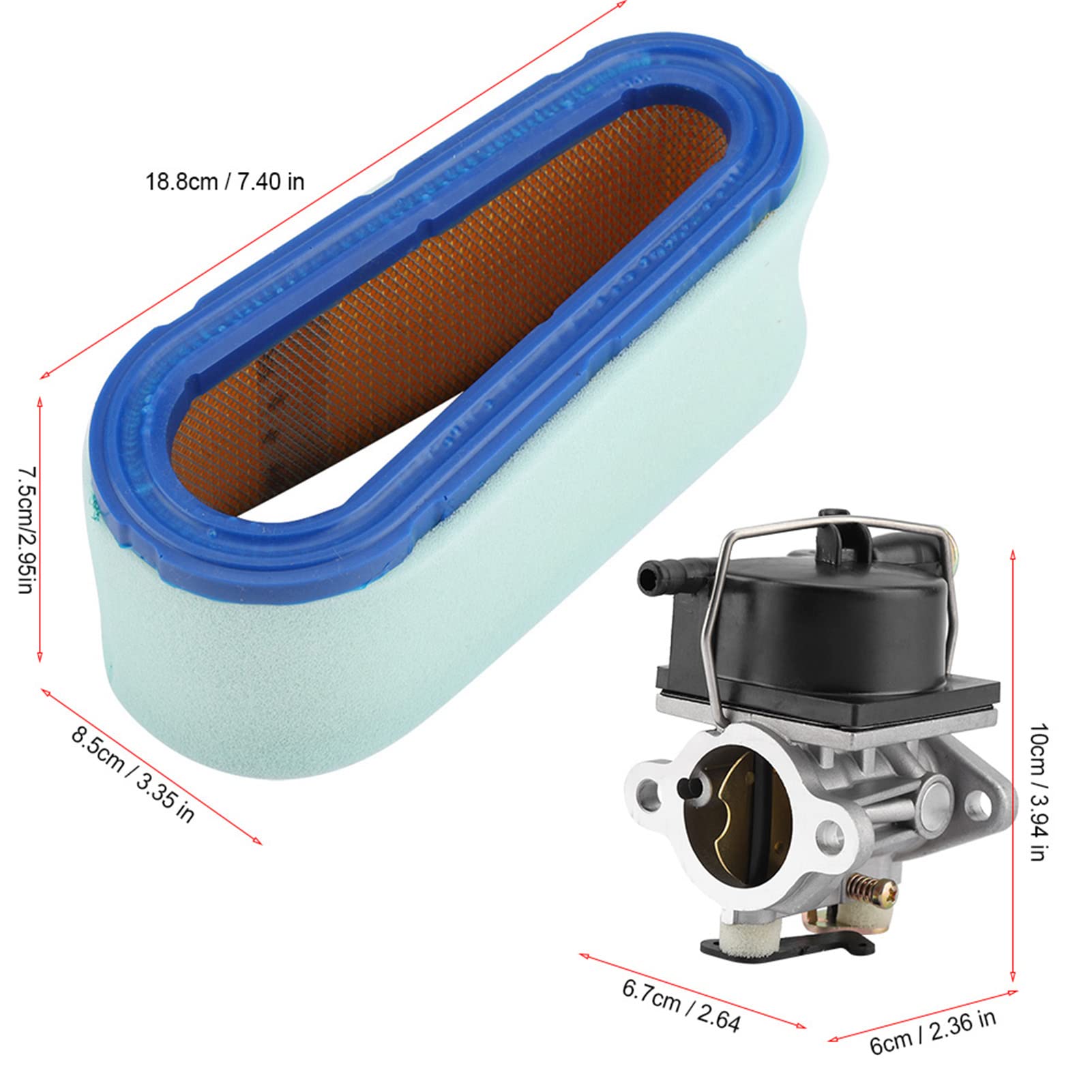 Kit de carburador de filtro de aire, para Tecumseh... – Grandado