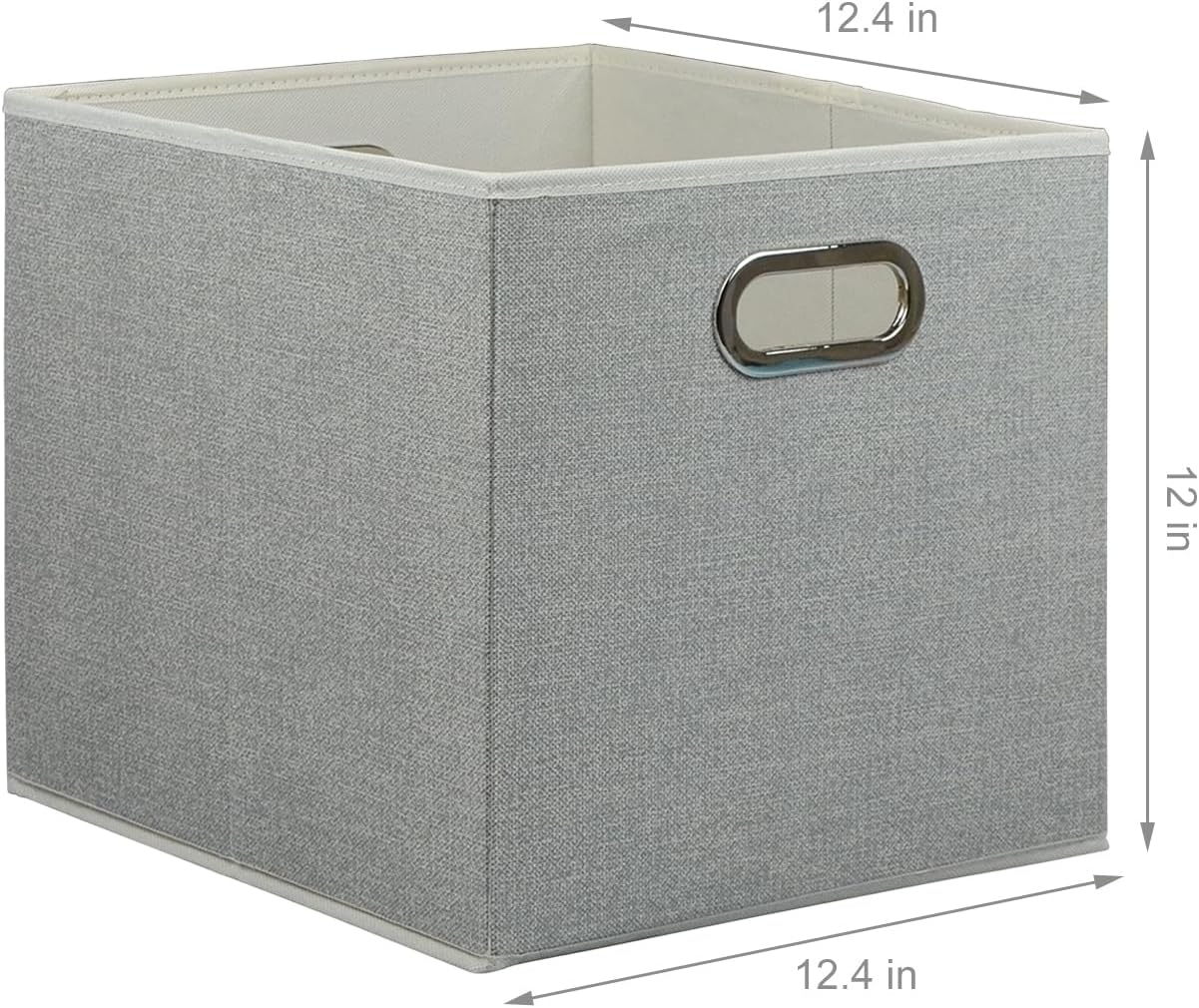 Foldable Storage Cube,12.6x12.6x12.2 Inches Collapsible Organizer Bin,Fabric Storage Box for Home,Closet,Office,Dorm,and Nursery Organization(12.6"x12.6"x12.2")