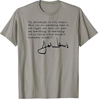 John Lewis - Get in Trouble (black) T-Shirt