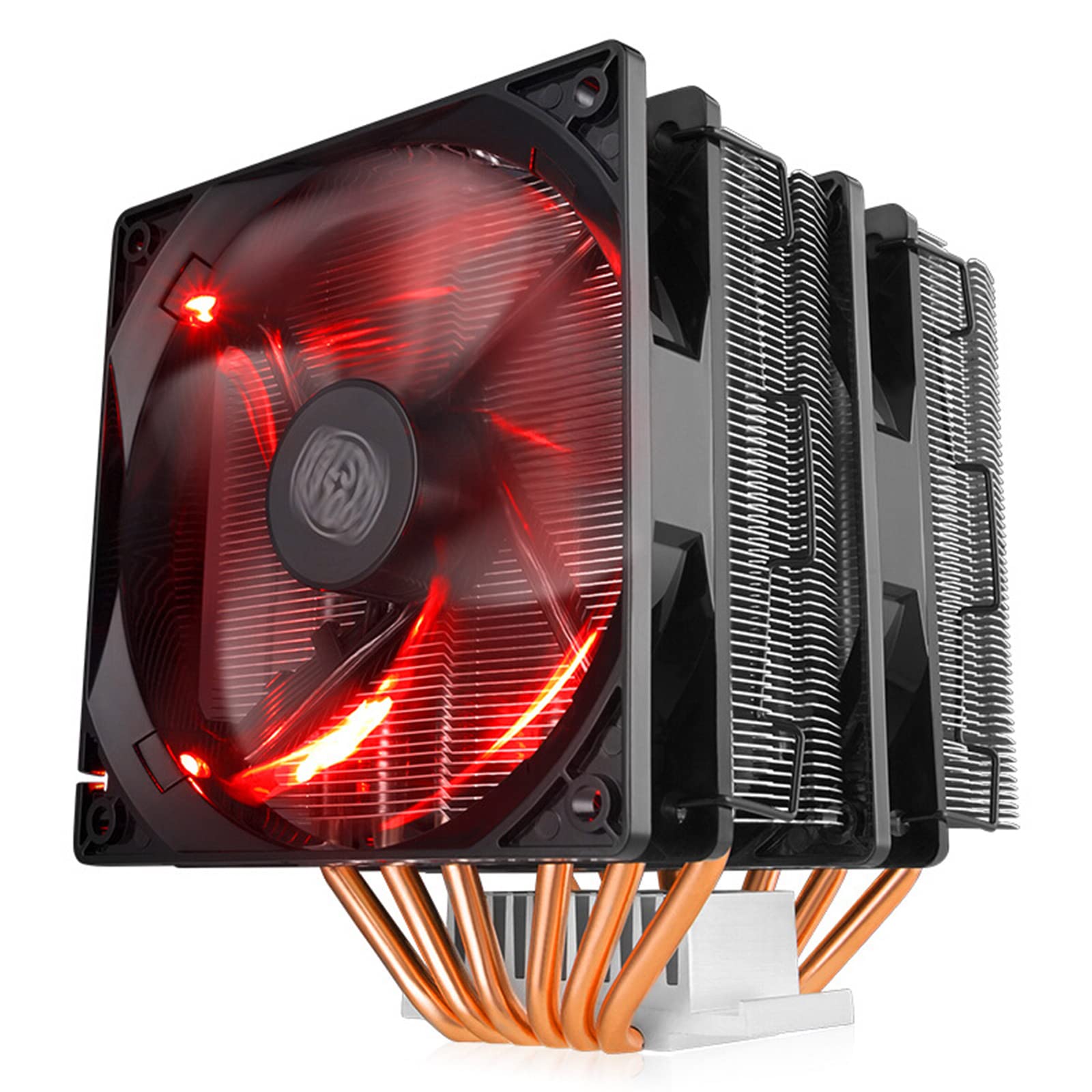 6 Heatpipes RGB CPU Cooler Radiatore silenzioso per LGA 1150 1156 1155 1366 2011 AM3 AM4 Ventilatore Ventola raffreddamento Sostituzione della CPU del