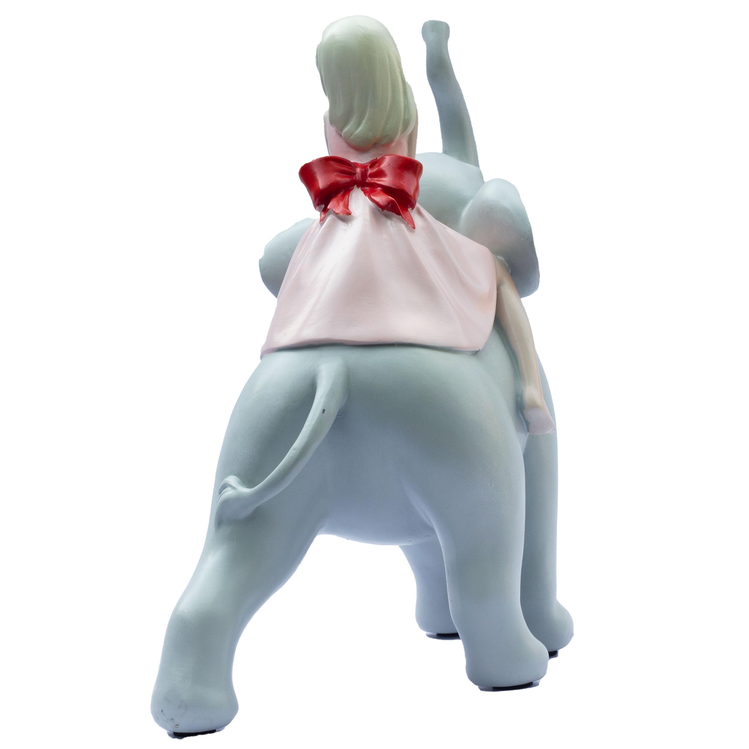 Adorable 8" Elephant & Girl Statue - Resin Tabletop Home Decor for Living Room, Showroom - Gift for Anniversary, Mother's Day, Wedding, Birthday, Housewarming, Diwali — photo — 8 of 8