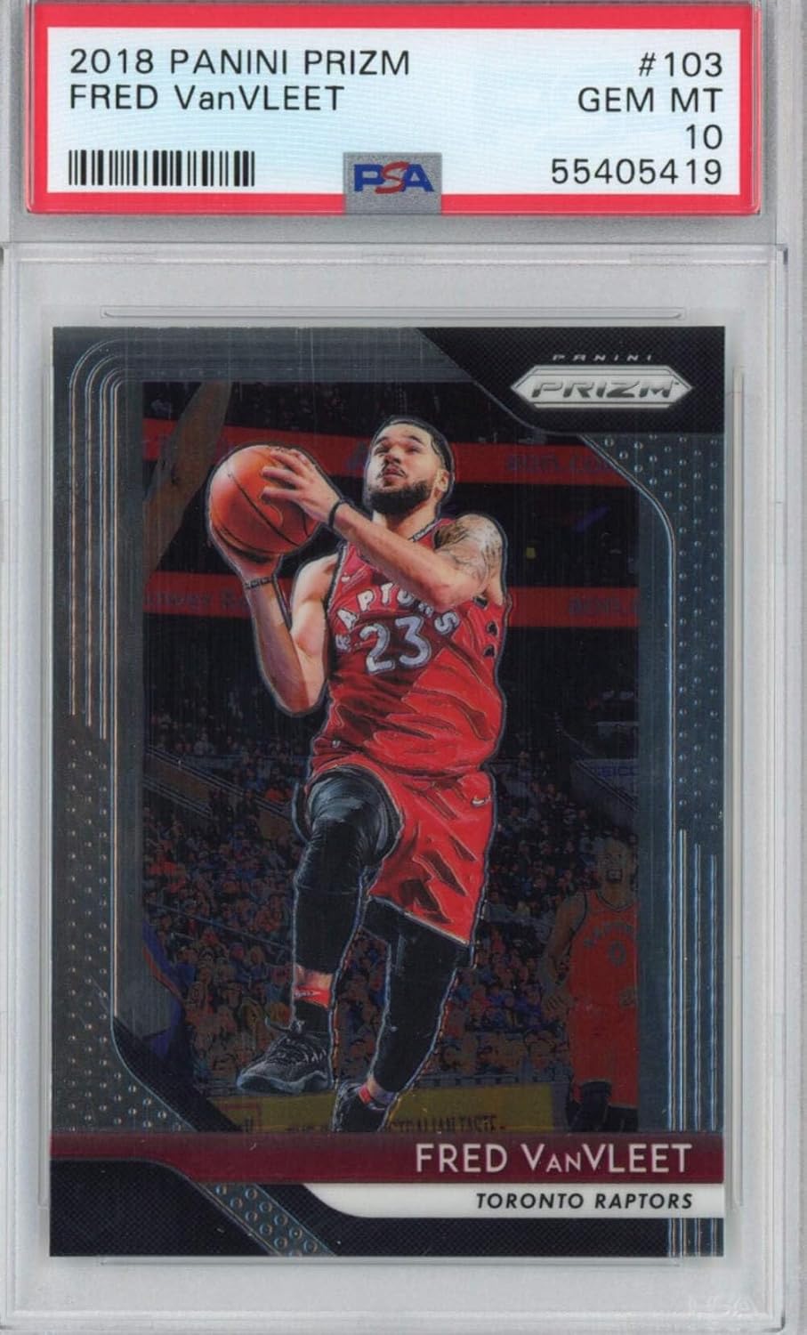 Graded 2018-19 Panini Prizm Fred VanVleet #103 Rookie RC Basketball Card PSA 10 Gem Mint