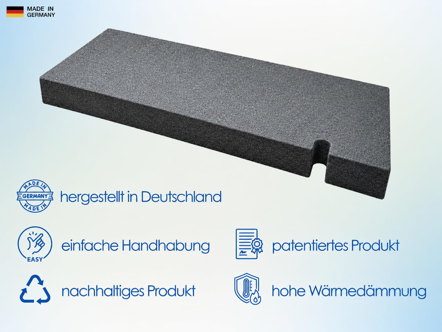 Fensterabdichtung 30-249 cm für mobile Split-Klimaanlage kompatibel mit Midea PortaSplit, Climia, Evolar, Eurom, Trotec, Remko