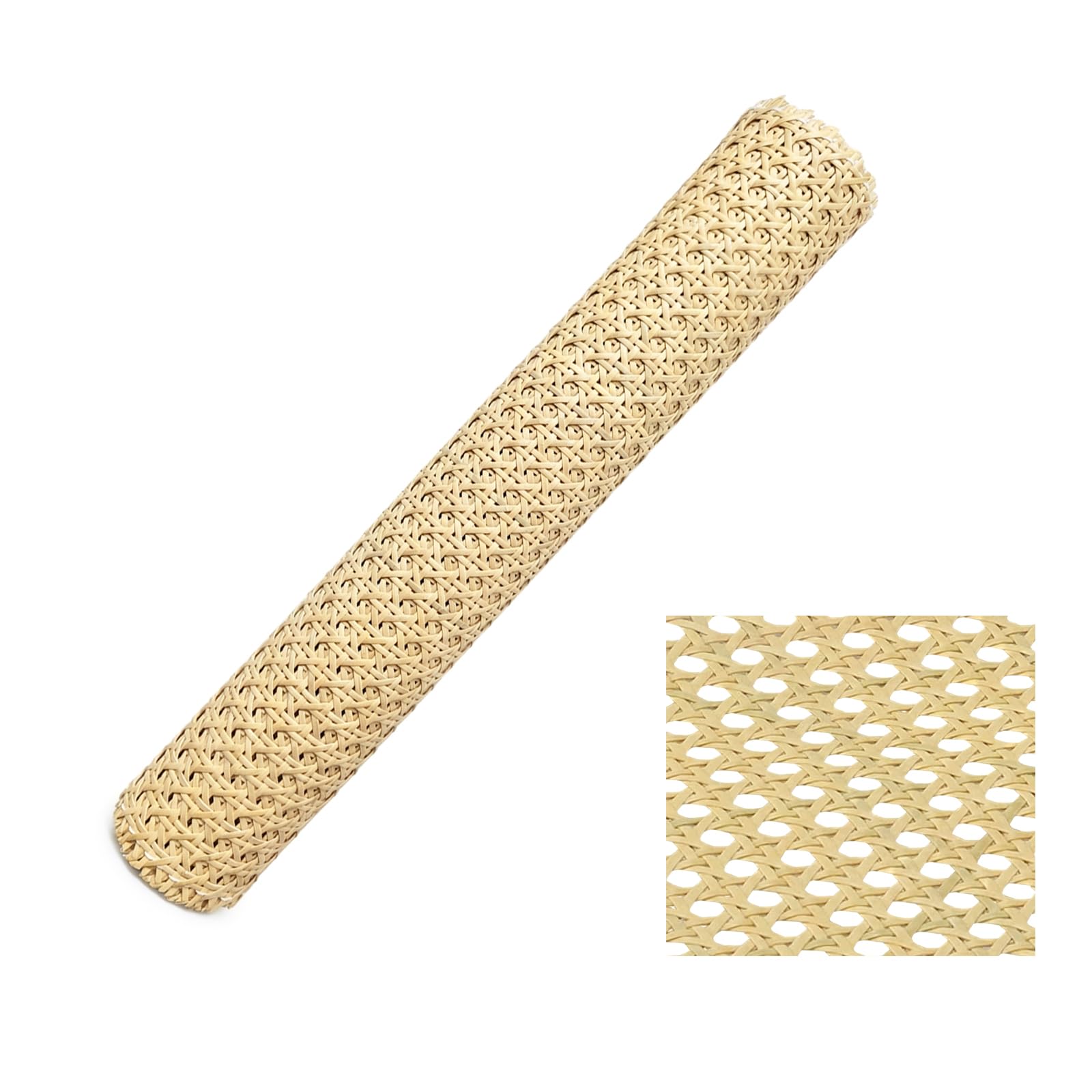 Selliner Rattan 15.8In Width X 3.3Ft Replacement Handwoven Synthetic Cane Sheet
