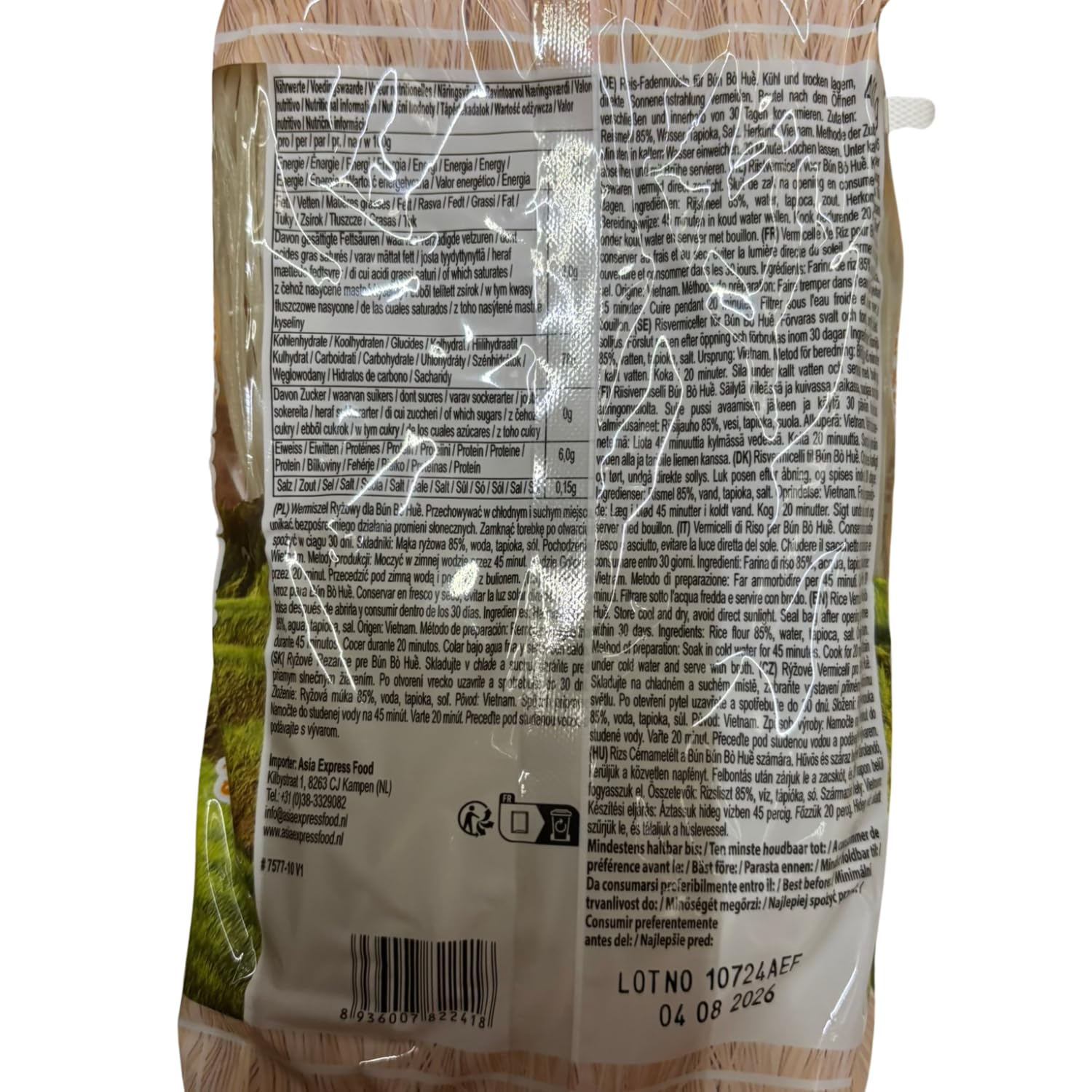 BAMBOO TREE - Reisnudeln Bun Bo Hue - Multipack (30 X 400 G)