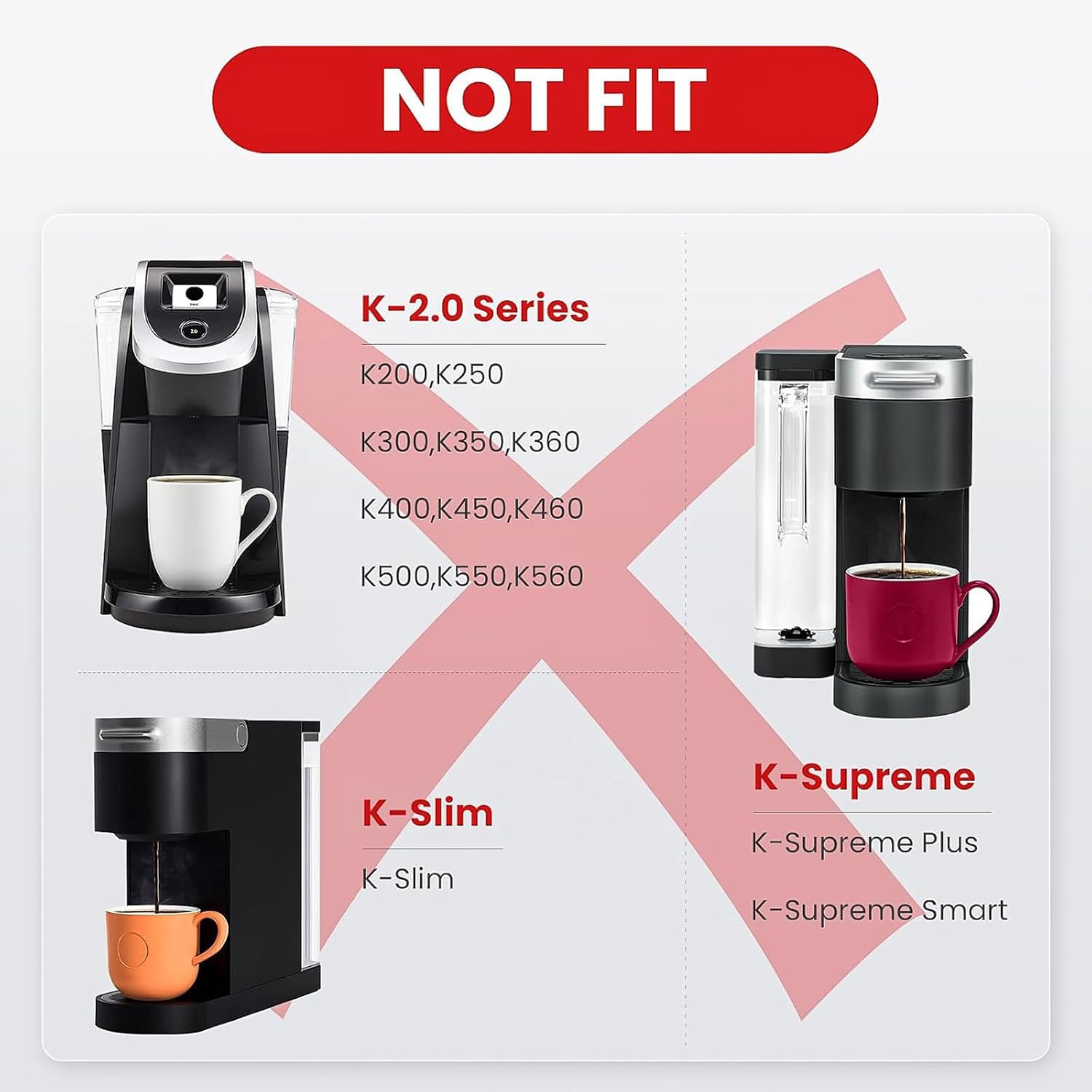 Coffee Pods for Maker Pb051/cfp101/pb041-304 Stainless Steel K Cups Filters-compatibled with Single Serve and Dupli Brew Maker Accessories