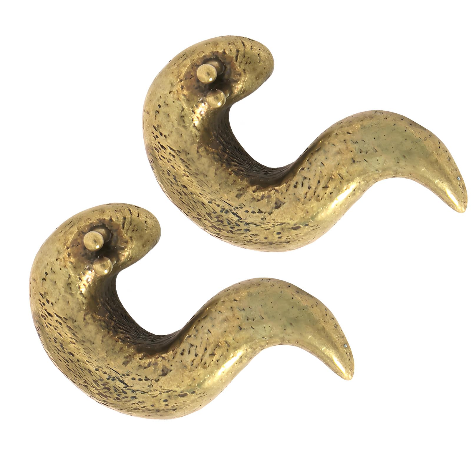 Msioytog Handcrafteds Brasses Slug Statue Modern Decorative Accent for Bookshelfs Coffee Table Bronze Home Decoration