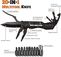 Vista 2 de Regalos para papá de hija, Regalos de cumpleaños del Día del Padre para papá, Navaja de bolsillo para rellenos de calcetín, Multiherramienta