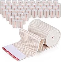 Vista 25 de GT Vendaje elástico premium (paquete de 2 unidades de 6 pulgadas) – Sujetadores de velcro en ambos extremos – Rollo de compresión hipoalergénico sin