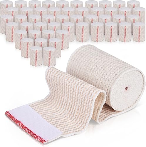 Miniatura 25 de GT Vendaje elástico premium (paquete de 2 unidades de 6 pulgadas) – Sujetadores de velcro en ambos extremos – Rollo de compresión hipoalergénico sin