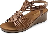 Vista 1 de DREAM PAIRS Sandalias de vestir cómodas para mujer, con puntera abierta, con correa en el tobillo