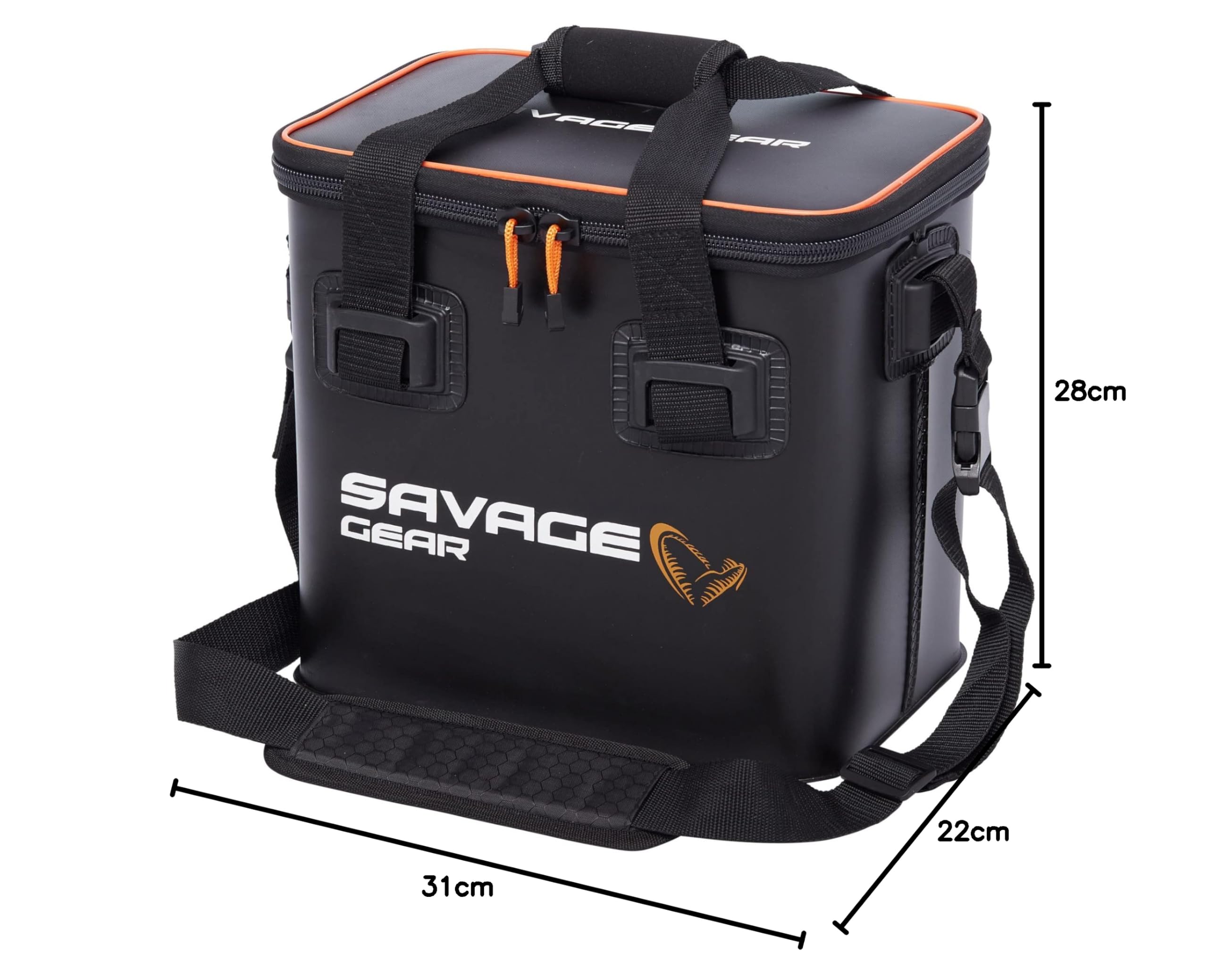 Savage Gear WPMP Sac Isotherme imperméable et isolé - Glacière EVA Robuste pour la pêche, Le Camping, la randonnée et Le nautisme, Comprend 2 éléments réfrigérants et Une bandoulière, 24L