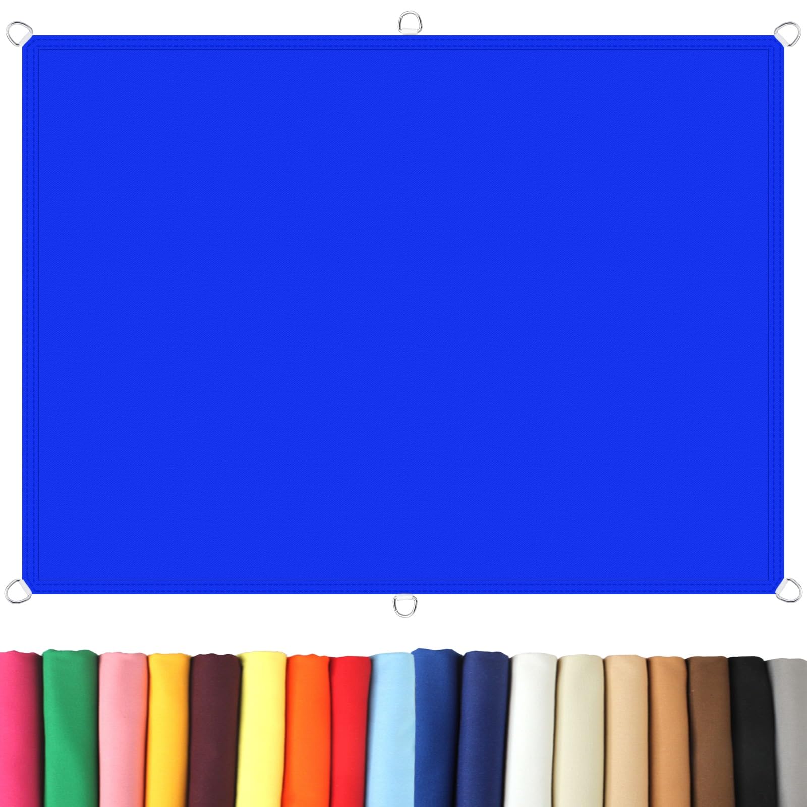 Tejido de protección solar alta densidad azul oscuro 1.6x2m con filtro UV 98%