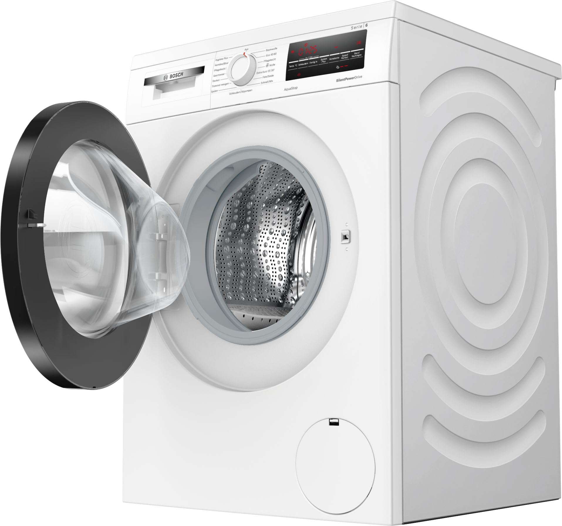 Bosch WUU28T48, Serie 6, Unterbaufähige Waschmaschine, 1-8kg, 1400 UpM, Maximale Energie- und Wasserersparnis, Speed Perfect, Extraprogramme für Sport, Dunkles und Babykleidung, Nachlegefunktion | Nachlegefunktion, Active Water Plus Mengenautomatik, Speed