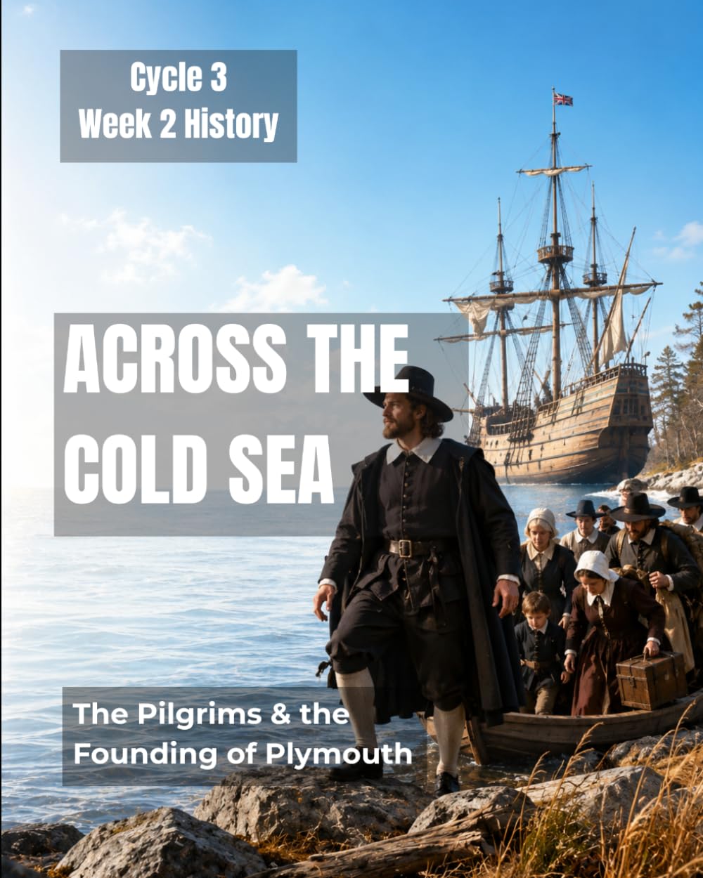 Across the Cold Sea: The Pilgrims and the Founding of Plymouth: Cycle 3, Week 2 History (Cycle 3 History)