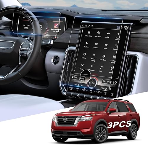 Vista 135 de 1 protector de pantalla de cristal templado brillante de 13.4 pulgadas para Silverado & Sierra 2500HD 3500HD 2022~2026 (sin botones en la pantalla)