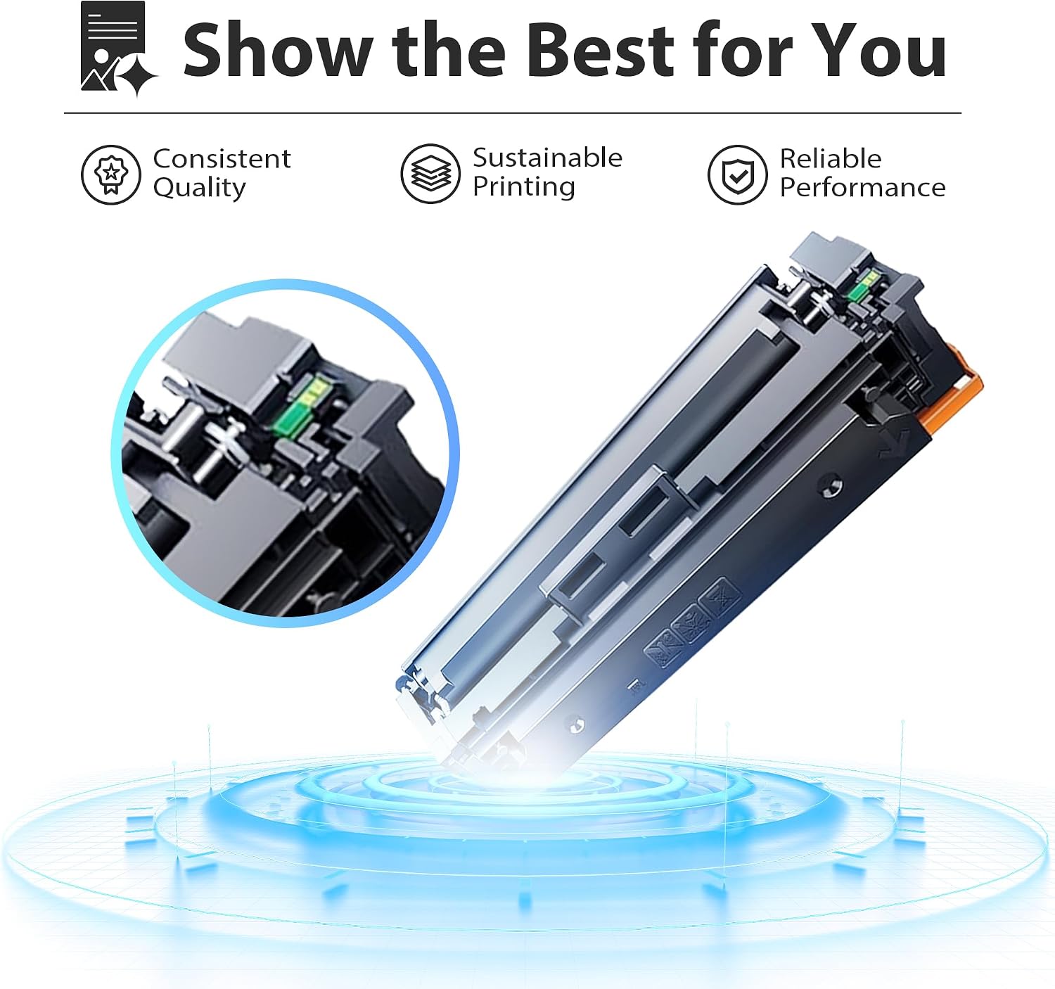 201X Compatible Toner Cartridge Replacement for HP 201X 201A 4 Pack CF400X CF401X CF402X CF403X High Yield for Color Pro MFP M277dw M252dw M277n M277c6 (Black, Cyan, Magenta, Yellow)