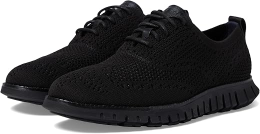 Cole Haan Men's Zerogrand Remastered Stitchlite Wingtip, Black, 8.5 Wide