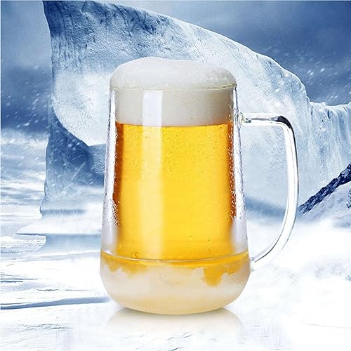 Miniatura 5 de Unmbo Simple Double-Layer Glass Creative Glass Drinking Utensils For Cold Drinks Cola Beer Beverages JuicesDelicate Glass Gift-300ml-transparent
