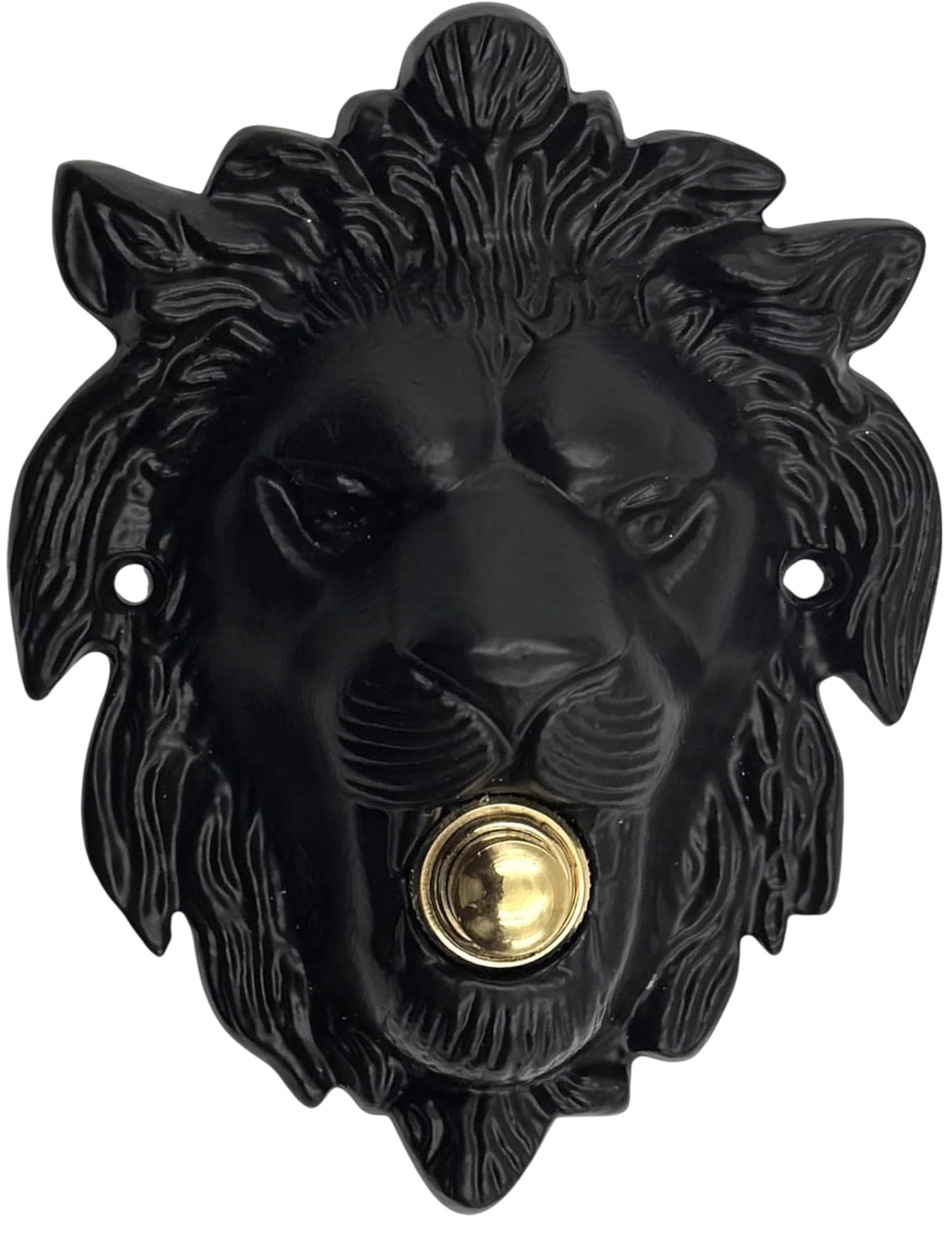 A29 Iron Push Button Doorbell, Black Powder Coat-image-3