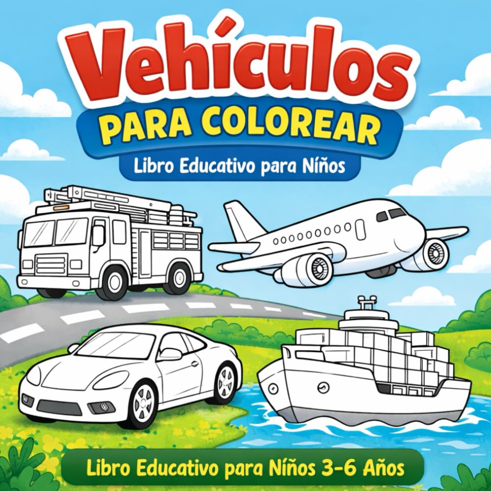 Vehículos para colorear