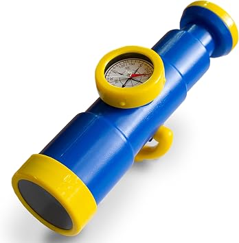 Swing-N-Slide WS 4665 Non-Magnifying Telescope with Compass Swing Set Attachment, Blue and Yellow