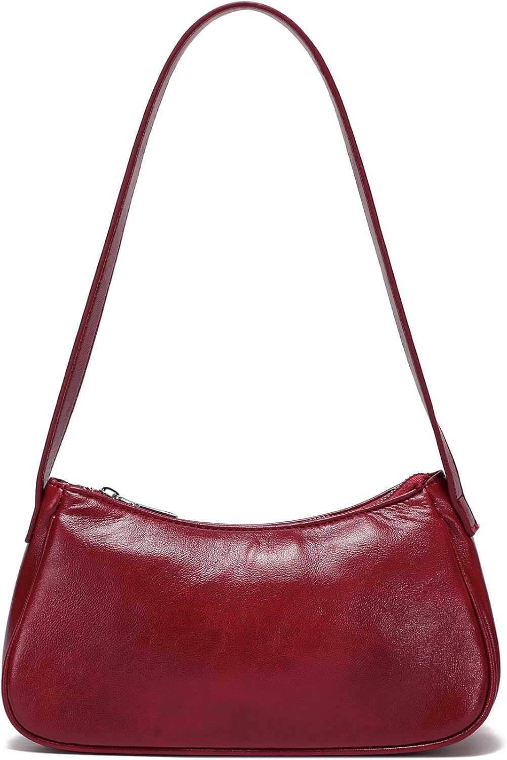 Small Shoulder Bag for Women Cute Mini Purse Trendy Vegan Leather Y2k Crescent Handbag