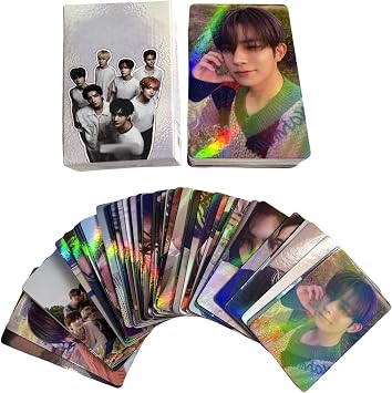 Yuto Laser Photocard 50pcs Laser Card LOMO Cards Kpop Album Card lase message Postcard Gift for Fans Daugher