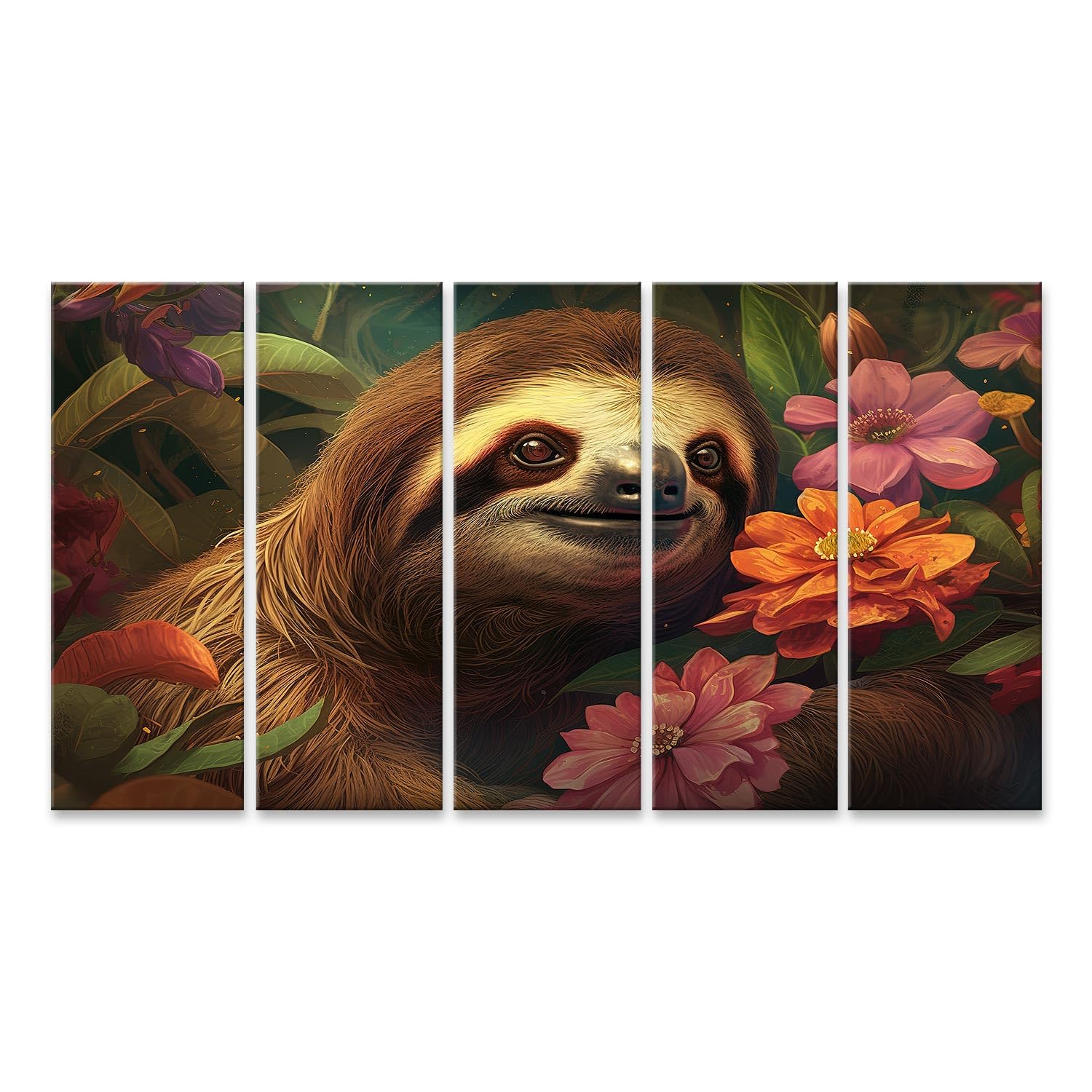 Tableau sur toile paresseux pour réveiller un mur blanc et triste