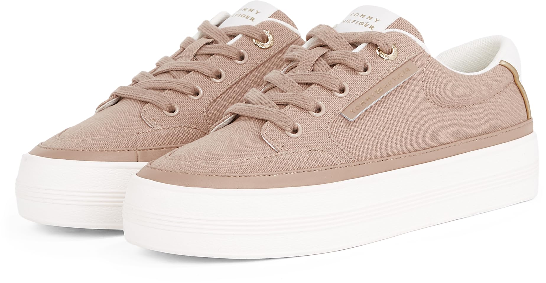 Tommy Hilfiger Sneaker con Suela Vulcanizada Mujer Essential Textile Plateau