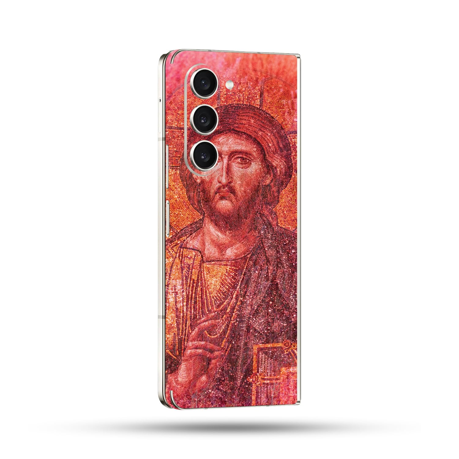 MightySkins Skin Compatible With Samsung Galaxy Z Fold 5 Full Wrap - Holy Lavendar | Protective, Durable, and Unique Vinyl Decal wrap cover | Easy To Apply, Remove, and Change Styles | Made in the USA