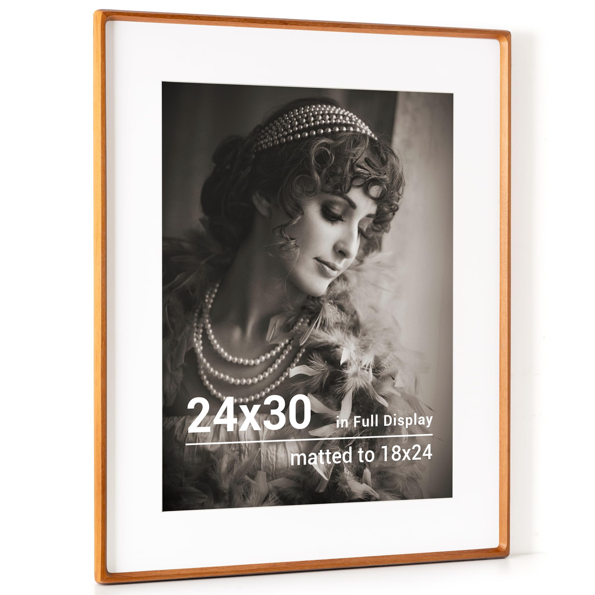 Amazon.com: 24x30 Poster Frame, USA-Sourced Teak Wood Picture