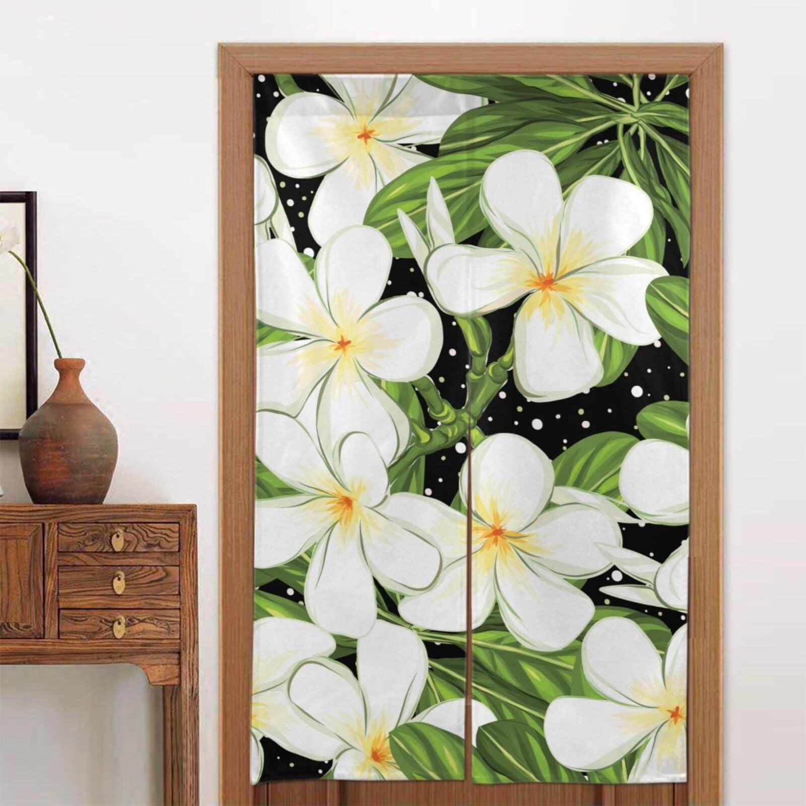 梅の花、着物リメイクーのれん、お部屋に縁