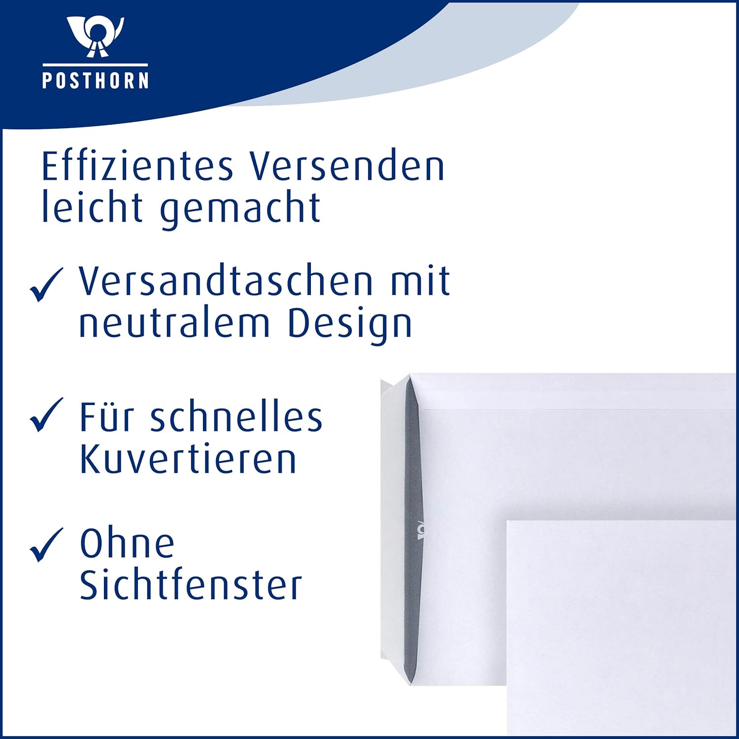 Post 04440346 Envelope Peel & Seal Envelopes Without Window White