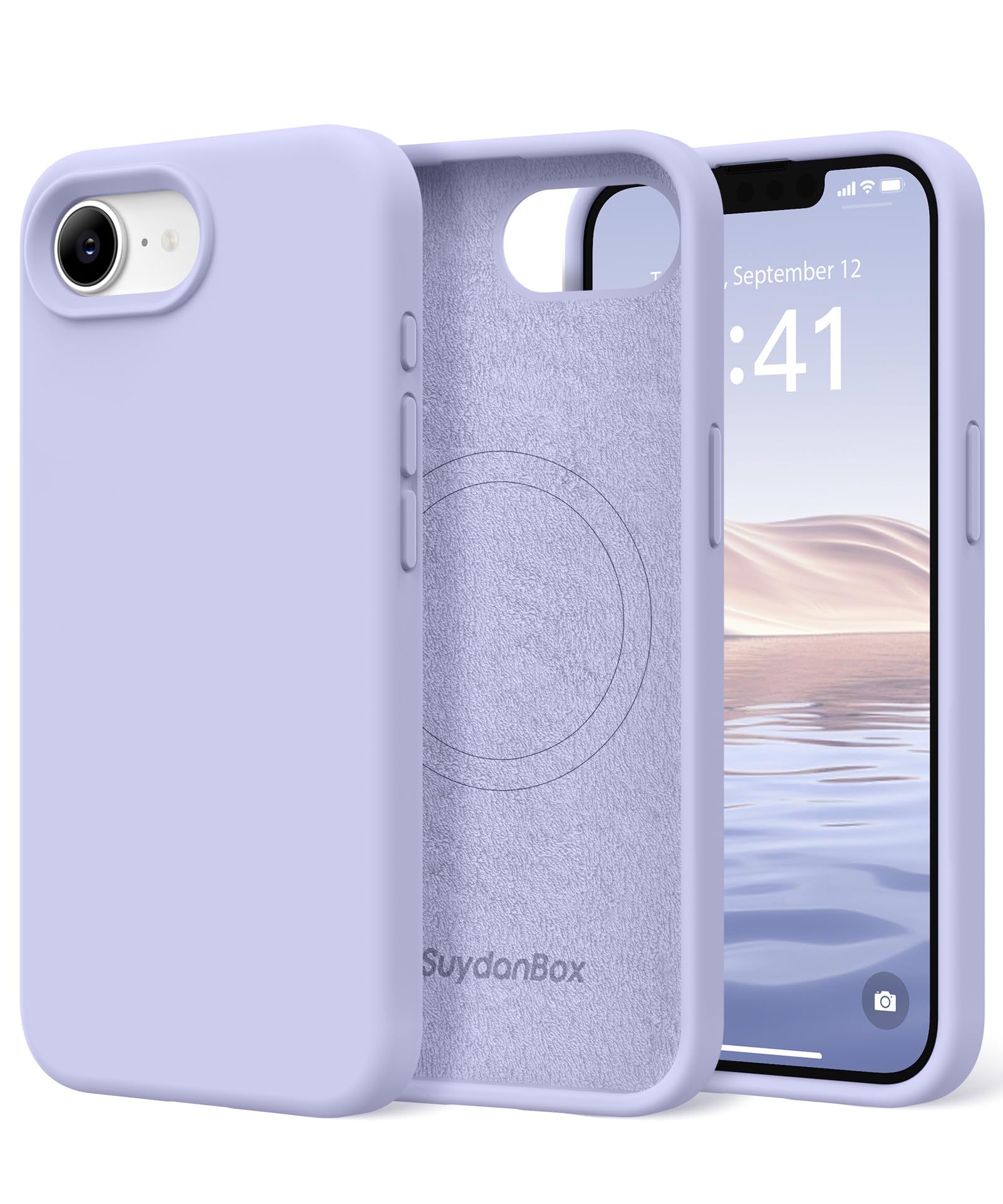 Magnetic for iPhone 17e/iPhone 16e Case Silicone Lilac