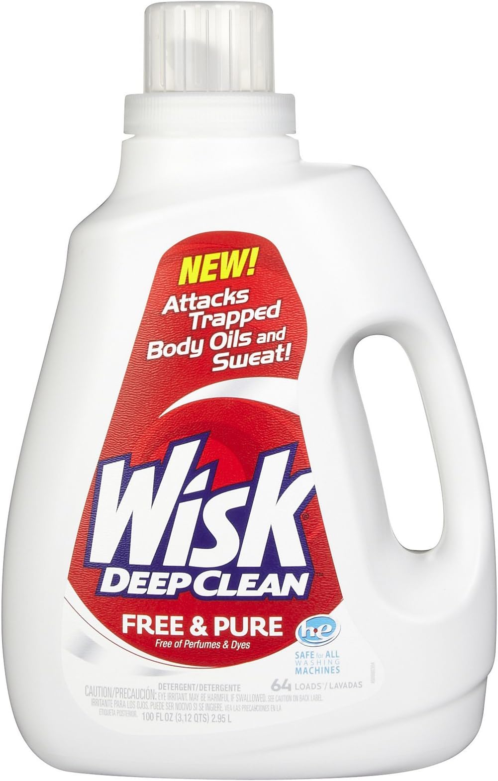 Wisk HE Liquid Laundry Detergent, Free & Pure