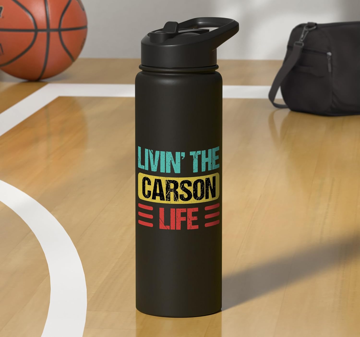 Carson Name Stainless Steel Insulated Water Bottle