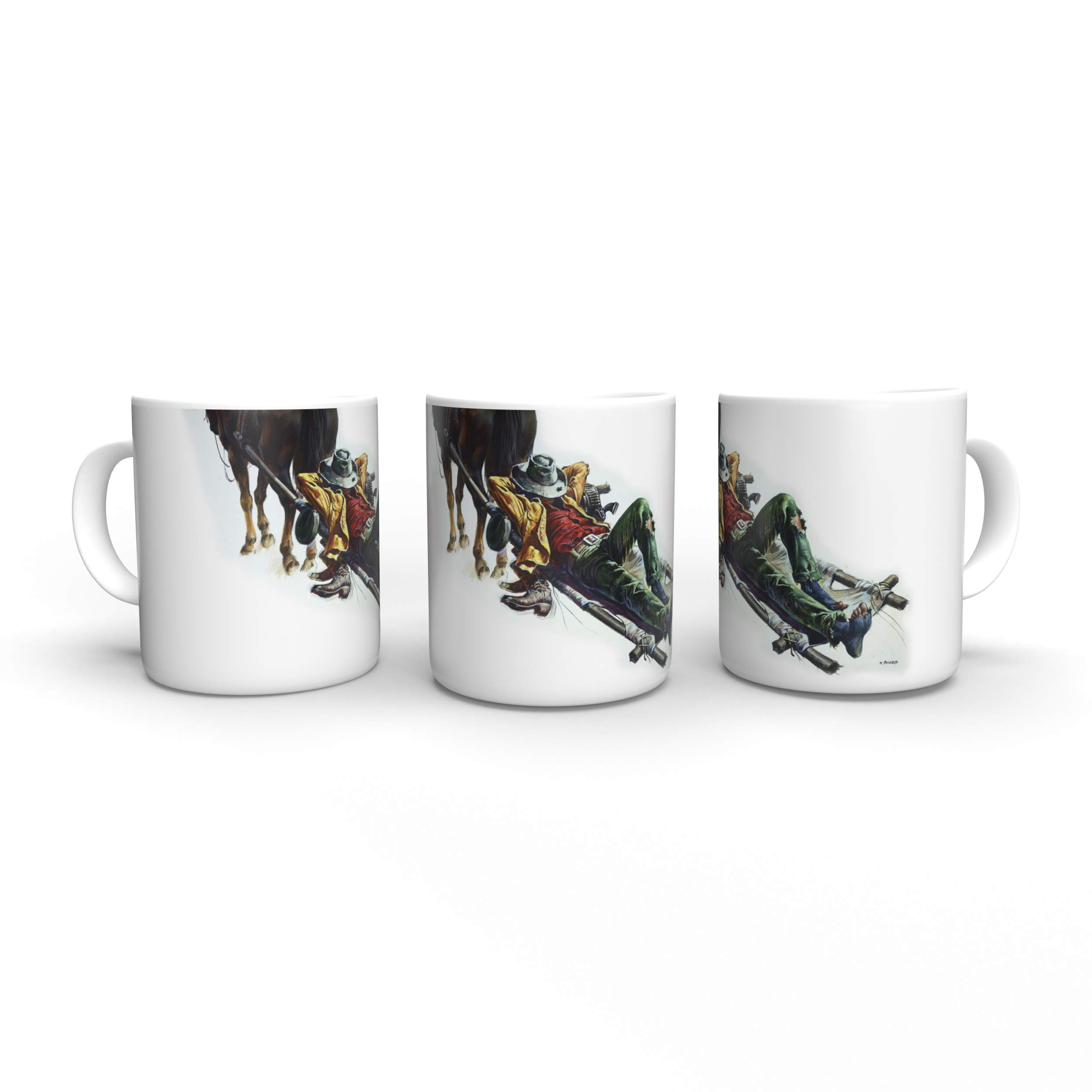 Terence Hill & Bud Spencer Tasse – „Wanted $20.000“ Motiv, 330ml Keramik, Spülmaschinenfest