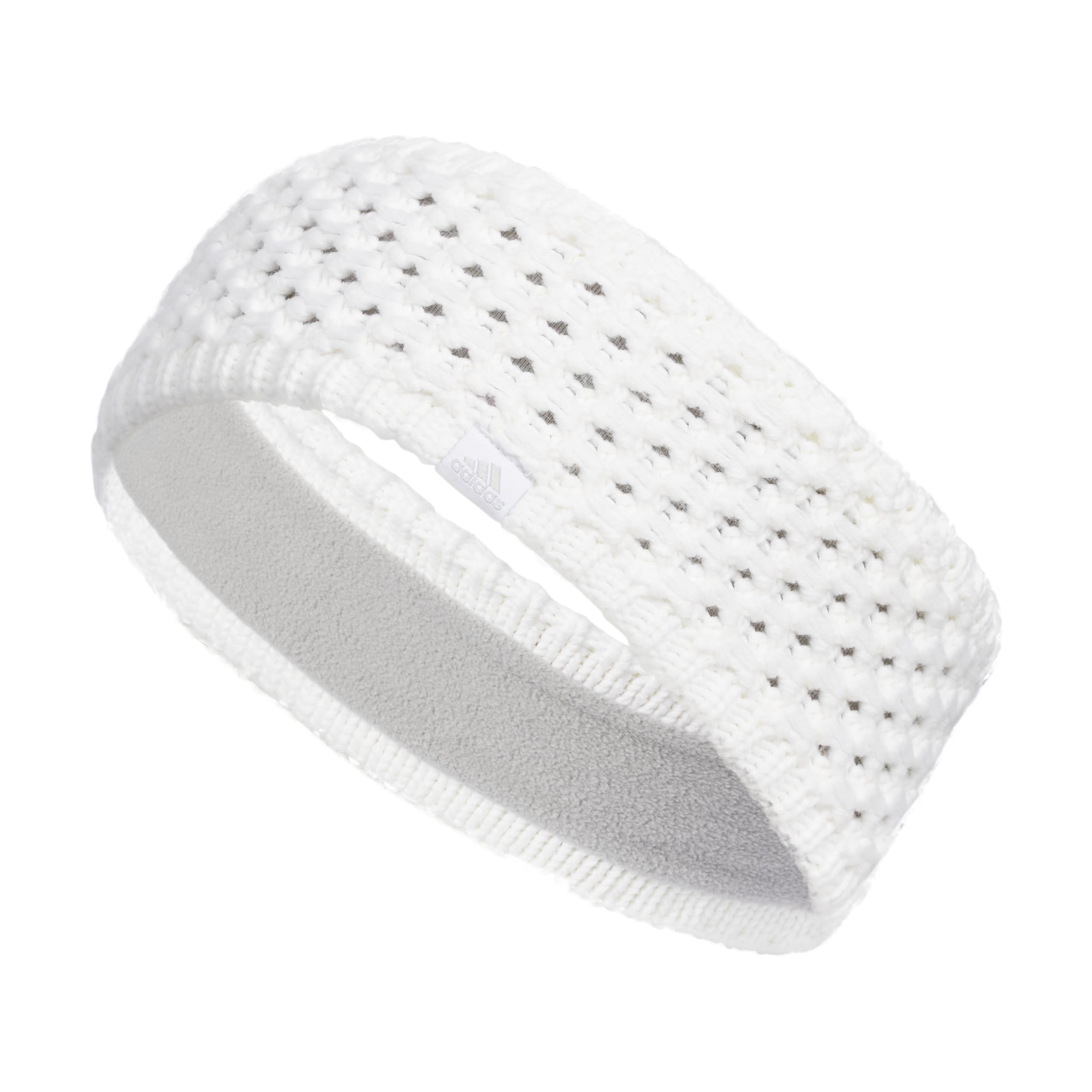 adidas Women's Crestline Knit Headband, White F23, one_Size
