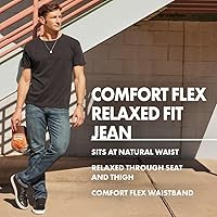Vista 4 de Wrangler Authentics Men's Comfort Flex Waist Relaxed Fit Jean