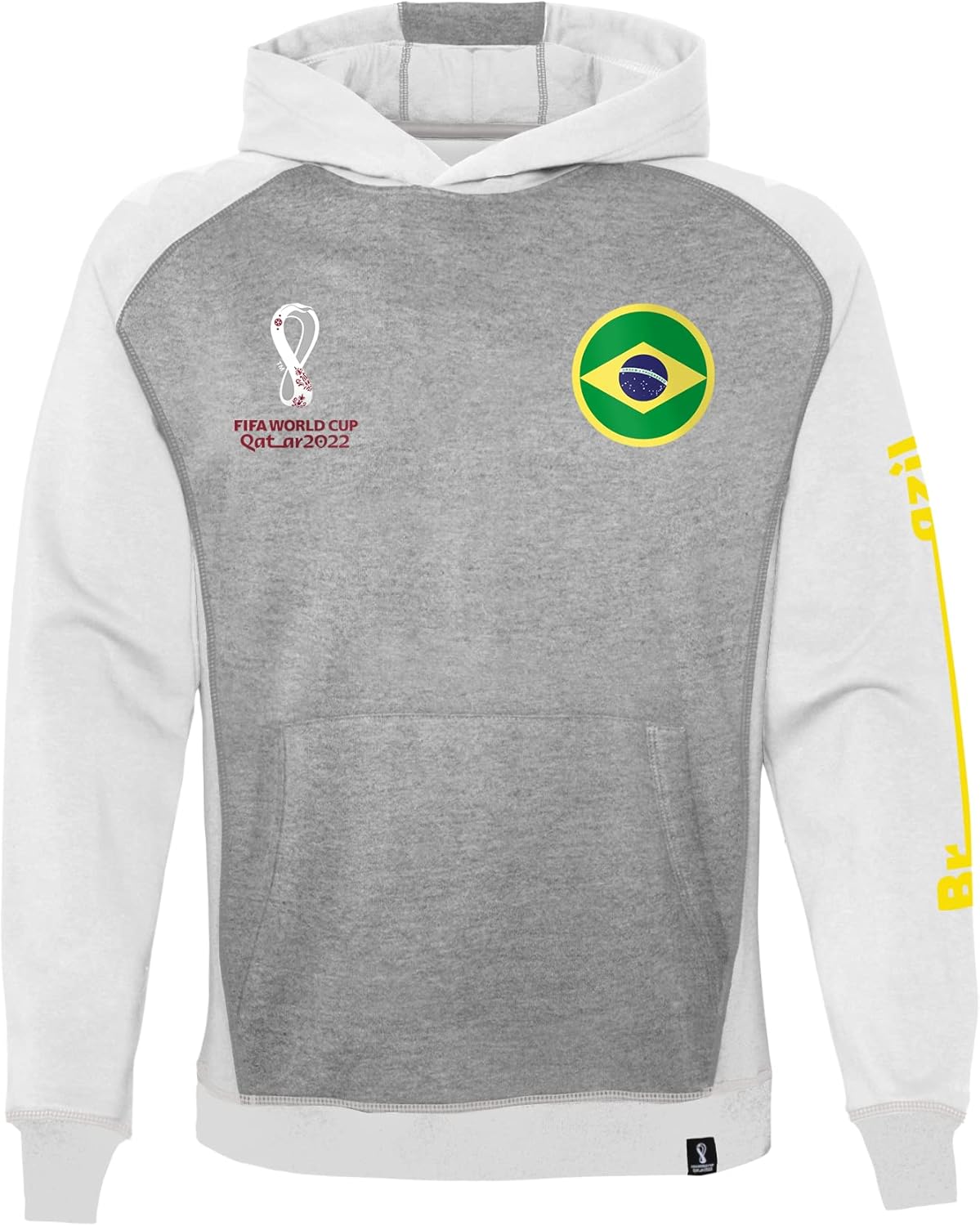 Outerstuff Unisex Kids' FIFA World Cup Contrast Raglan Tech Fleece Hoodie