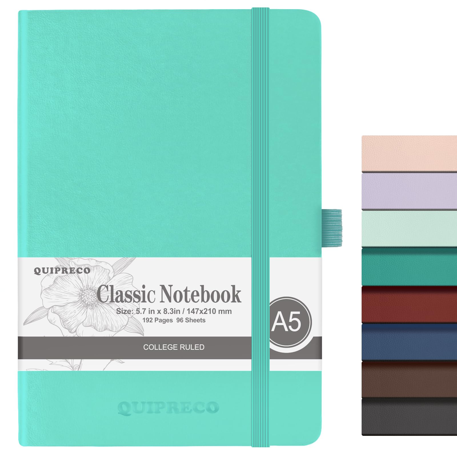 Amazon.com: Lined Hardcover Journal Notebook, A5 192 Pages 100Gsm