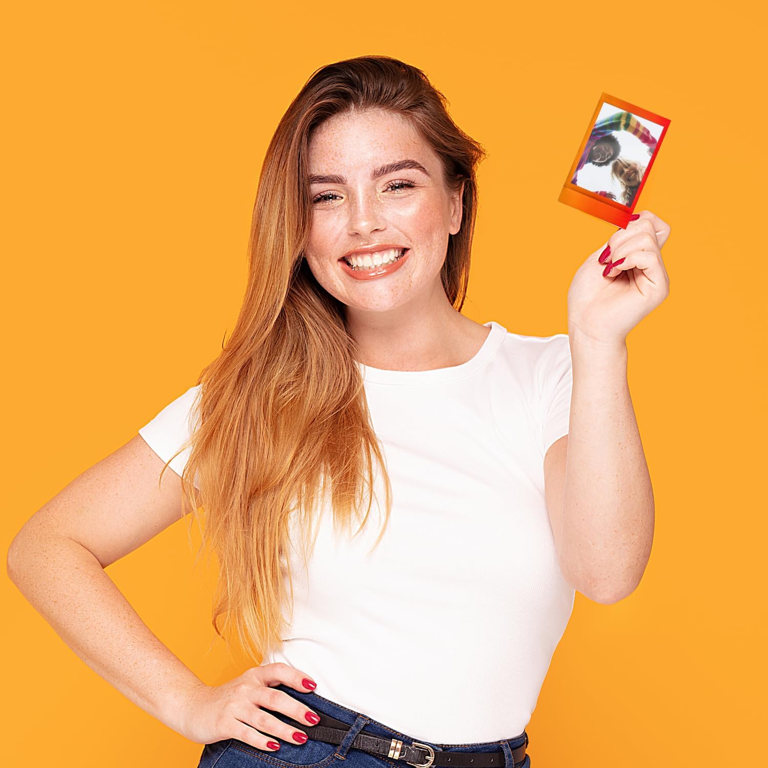 Fujifilm Instax Mini Instant Rainbow Film, 20 Sheets + BluebirdSales Microfiber Cleaning Cloth