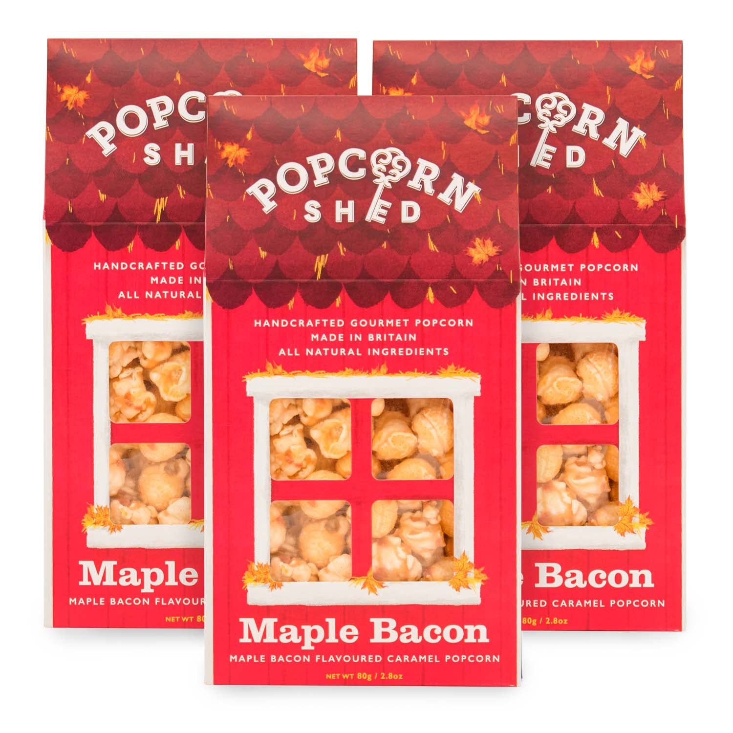 Buy Popcorn Shed le Bacon Popcorn Sheds 3 Pack, 3 x 2.8oz, le Flavoured