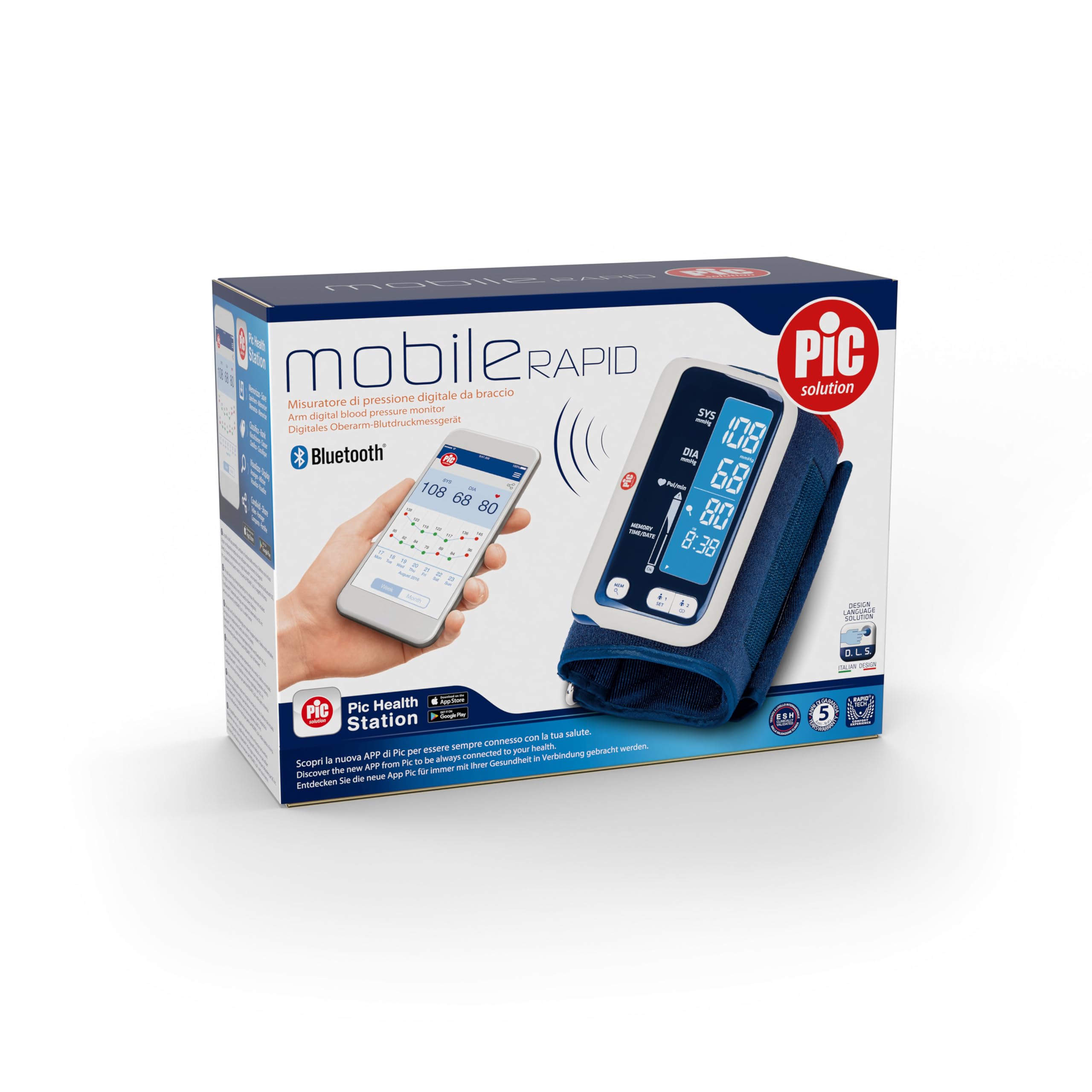 Pic Solution MobileRAPID Dispositivo de Medición de Brazo Digital Automático, unisex